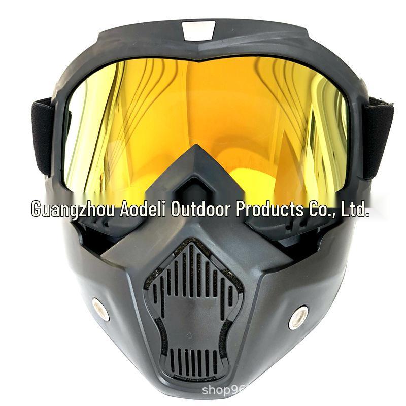 Retro Motorcycle Mask Goggles for Men and Women - Ideal for Off-Road Riding and Skiing
