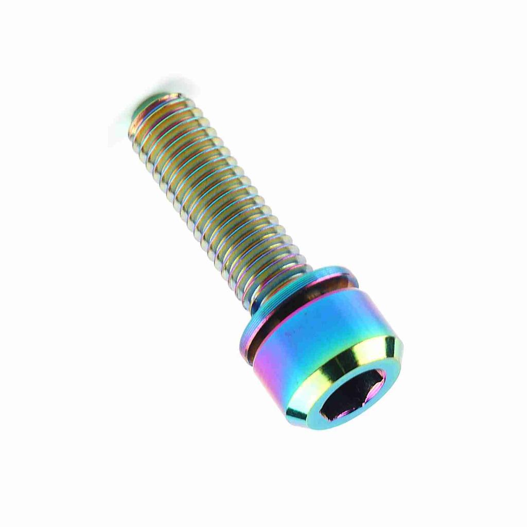 Titanium Alloy Bicycle Titanium Tapered Head Bolt Screw With Washer For Mountain Bike