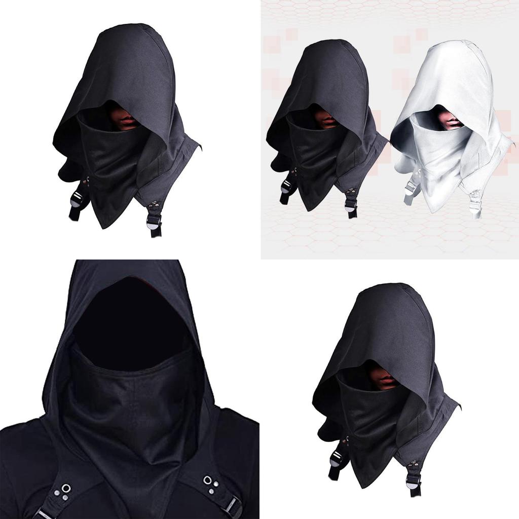 Stilvoller Unisex Mittelalterlicher Assassinen-Inspirierter Kapuzenumhang Für Spielcharakter Cosplay