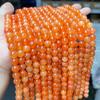 Jinde Jewelry Orange Chalcedony & Imitation Red Aventurine Round Beads for DIY Bracelets