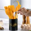 Food Grade Egg Beater Baking Utensils Set Dough Scraper 8Pcs Silicone Cream Scraper