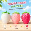 Uv Color Changing Jumbo Strawberry Squishy Realistic Squeeze Anti Stress Surprise Party Favor Goodie Bag Stuffer Gift Item