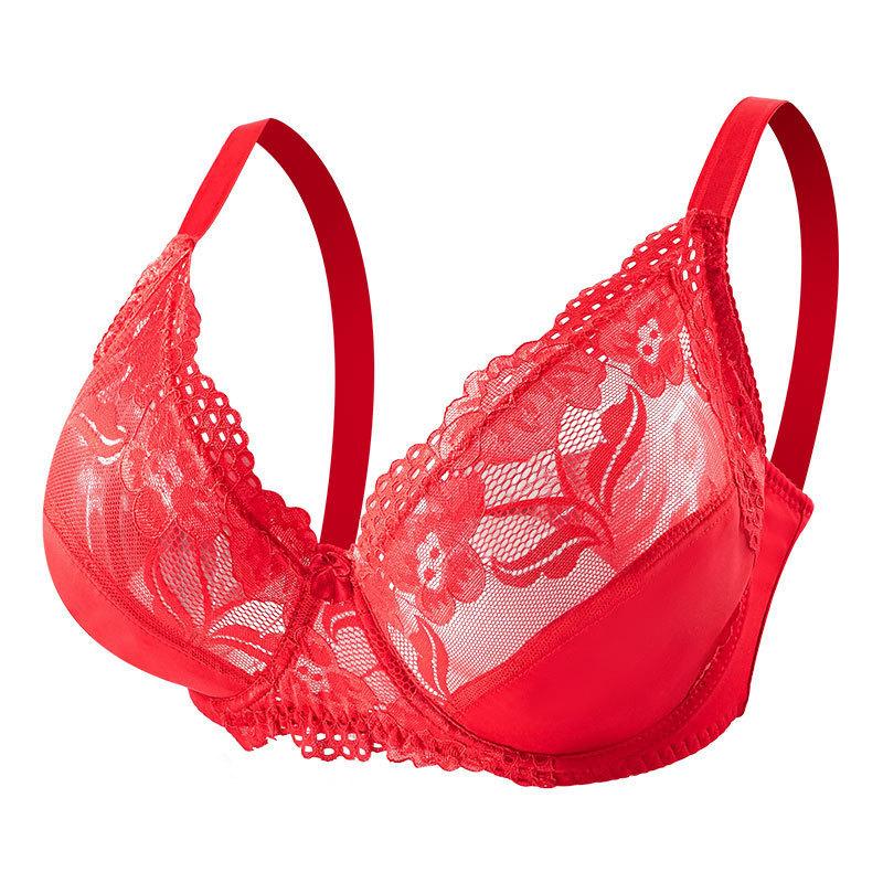Wind Fashion U-Shaped Large Size Bra Sexy Lace Bra Large Size Women's Bra Underwear Women
