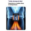 Portable Waist Mounted Cooling Fan Builtin LED Light Carbon Steel Clip with 5000mAh Power Supply for Sports Couriers