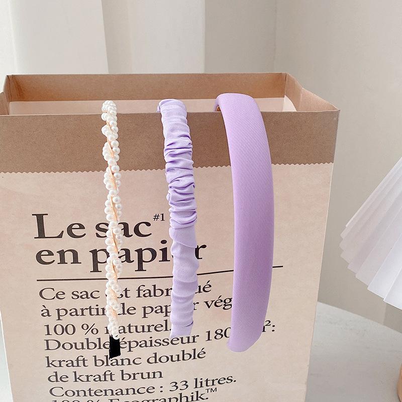 1/3/5/7/8 Pcs New Pearl Headband All-match face wash headband Hair Accessories for Women