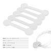MAVEEK Cable Clips, New Magnetic Clips, Pack of 6, Cord Clips, Cord Winder, Earphone, USB Cable, Cord Storage, White
