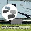 2pcs Universal Tire Cover Waterproof Heavy Duty Wheel Protector Covers Dustproof for Truck Trailer Campers