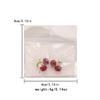 Trendy and fashionable summer sweet red cherry full diamond earrings, simple earrings, niche high-end feel