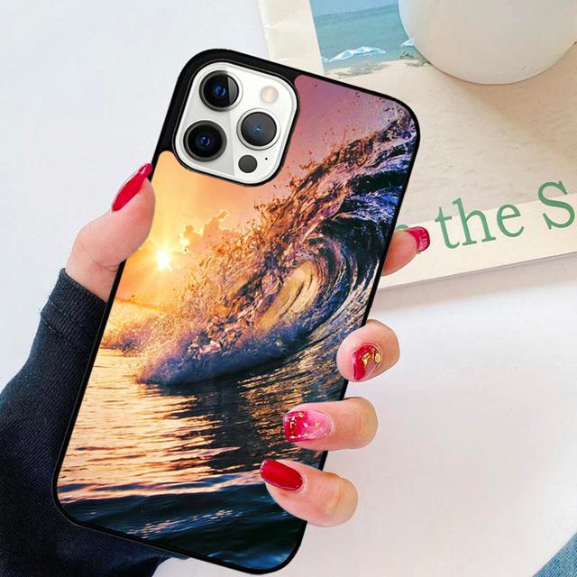 The Waves Ocean Water Phone Case Back Cover for iPhone 17 Air 16 15 14 13 11 12 Pro Max Plus Shell Coque