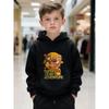 Jachetă Copii Imprimată Stil Joc de Aventură Super Urs - Hanorac Casual Zilnic Elegant cu Glugă pentru Băieți și Fete