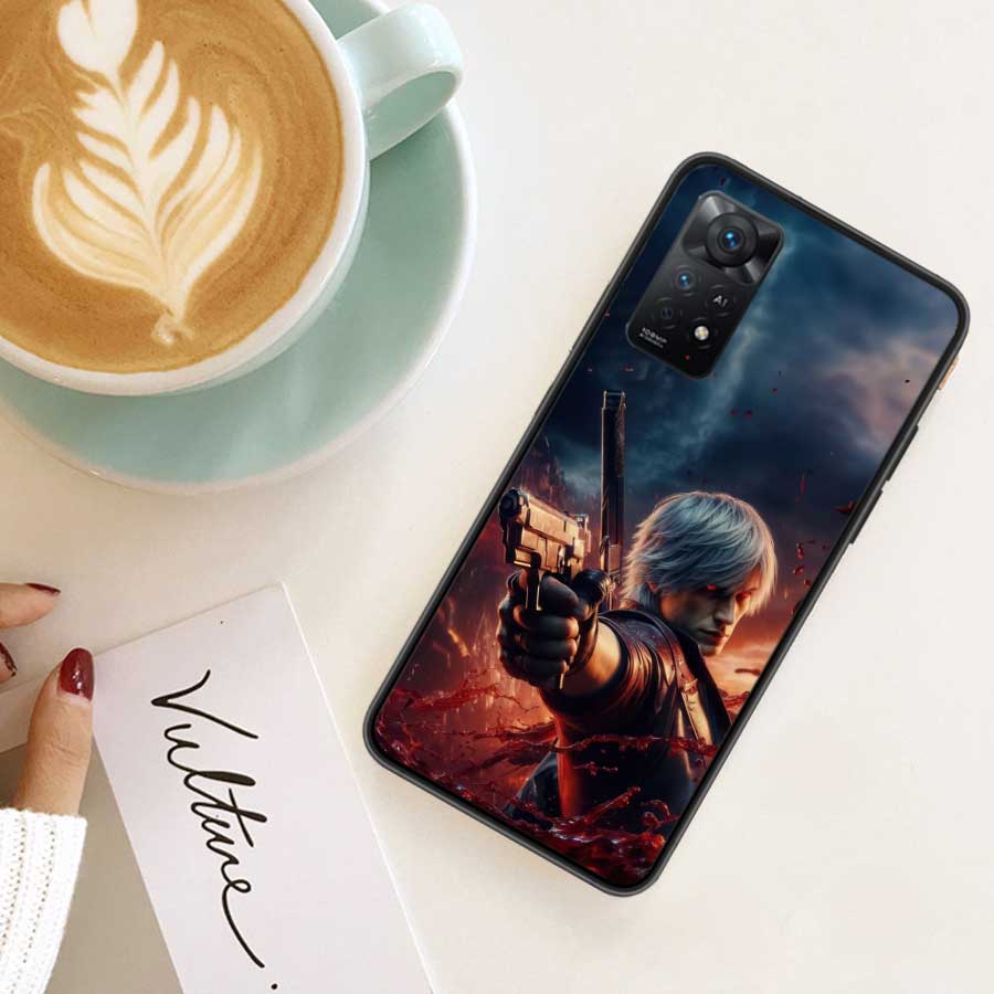 D-Devil May Cry DMC Phone Case For Redmi 13C 14C Note 13 14 Pro 5G Plus 12 12C 10 10A 10C 9 9A 9C 9T 8 8A K70 Pro Xiaomi Cover S