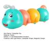 Electric Magnetic Caterpillar Toy with LED Light Music Toddlers Walking Caterpillar Toy Boys Girls Tummy Time Caterpillar Crawling Musical Toy