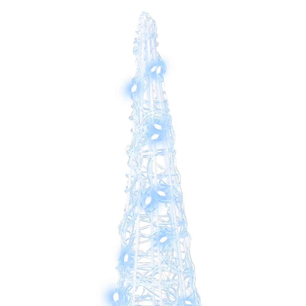 Christmas Tree with 90 LEDs 3 pcs Cool White 20 x 20 x 80 cm Acrylic