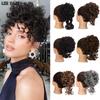 Synthetic Messy Bun Short Curly Ponytail Extension Elastic Drawstring Loose Hair Bun Hair Pieces For Women Daily Wear