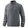 Men's Solid Color Buttons Stand Collar Sweatshirt Men's Sports Large Size Casual Sweatshirt