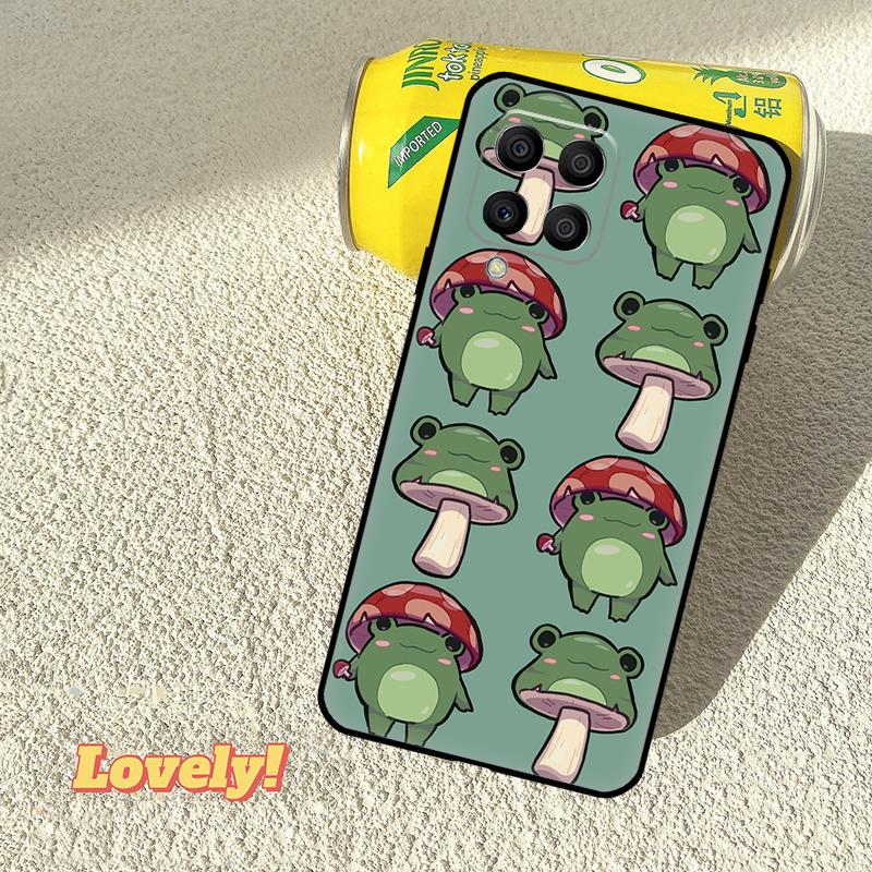 Kawaii Frog Mushroom Case For Samsung Galaxy M52 M36 M06 M16 M56 M33 M15 M55 M31 M13 M12 M14 M53 M32 M35 M34 M54