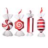 Christmas Pendants, Christmas Decorations, Stage Bars, Props, Decorations, Red and White Painted Christmas Candy Pendants