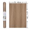 TOTIO Wood Grain Removable Wallpaper Vinyl Wall DIY Remake Wood Grain Cutting Light Brown Walnut Wood 40cm x for Repair Original Wood Plain Sheet,