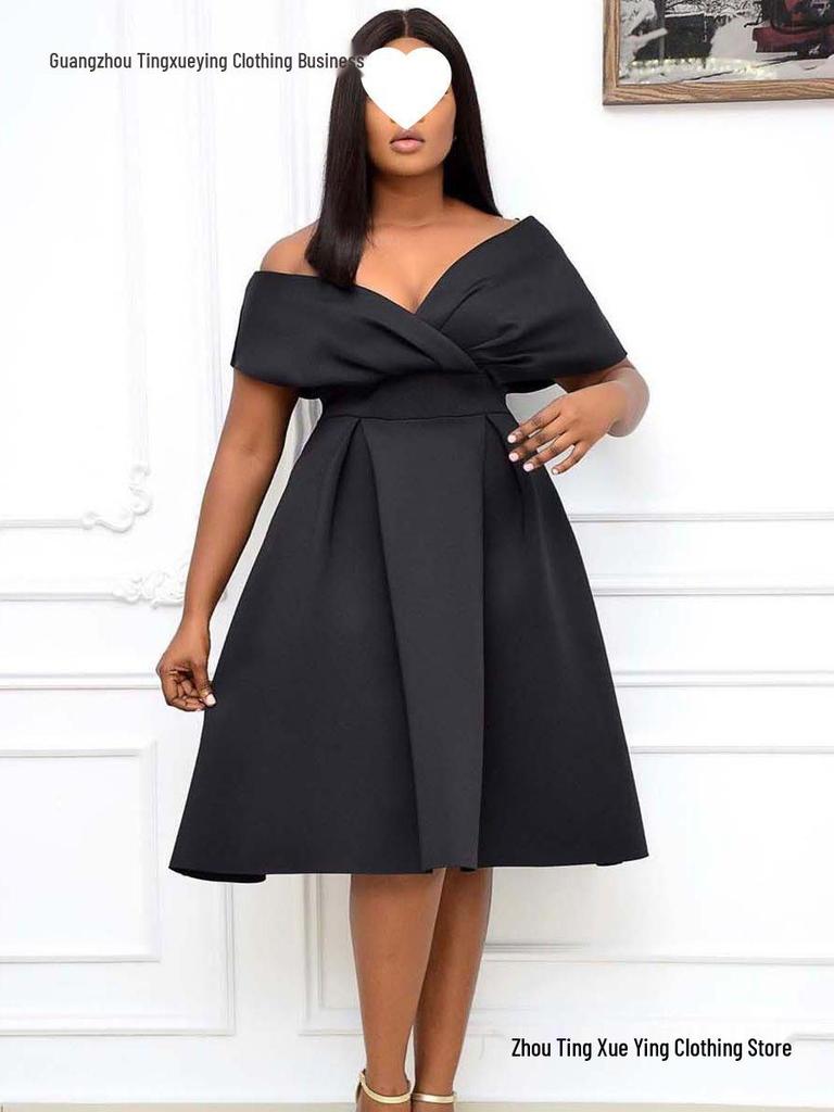 Módní šaty přes hranice pro ženy, velikost Plus Size, s výstřihem do V a zavazováním
