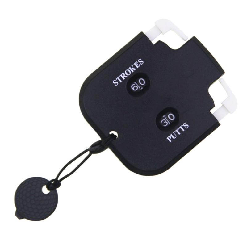 

Golf Score Counter 2 Player Strokes Counter Clickers Golf Shot Count Strokes Putt Score Counter Golf Score Indicator білий/чорний
