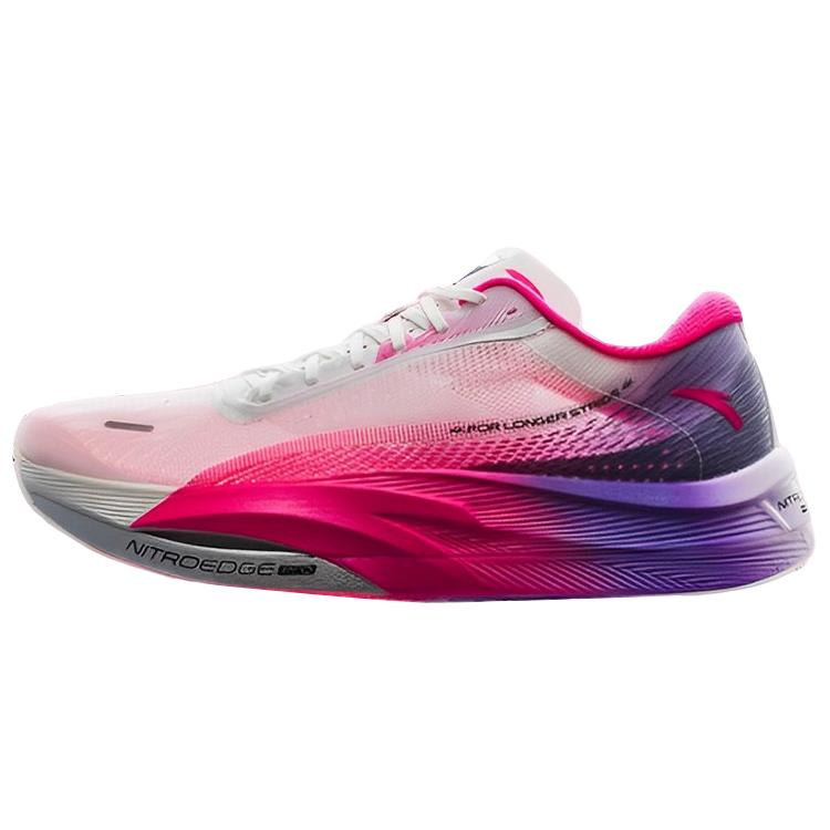New Anta C202 5.0 GT PRO Cushioning Slip Resistant And Abrasion Resistant Low Top Running Shoes Women's White Red Purple 122355561-1