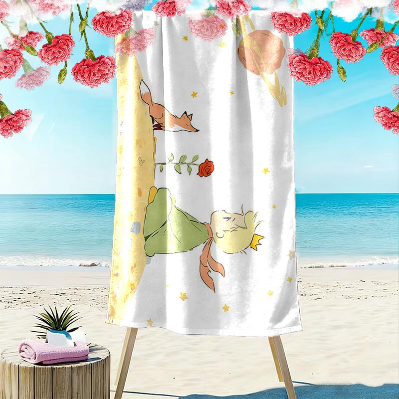 The Little Prince Print Beach Towel, Large Soft Quick Dry Towel for Beach Camping Swimming