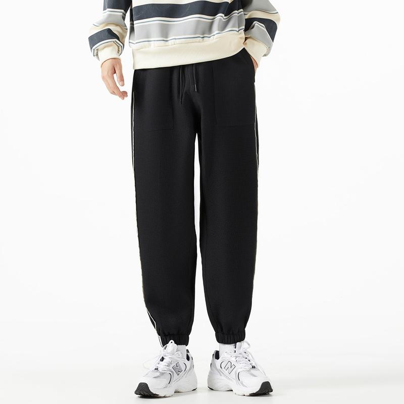 Men's Casual Pants Men's Spring and Autumn Trend Sweatpants Elastic Tights Men's Loose Sports Pants Student