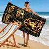 Name Custom Las Vegas Raiders Logo Print Beach Towel, Large Soft Quick Dry Towel for Beach Camping Swimming