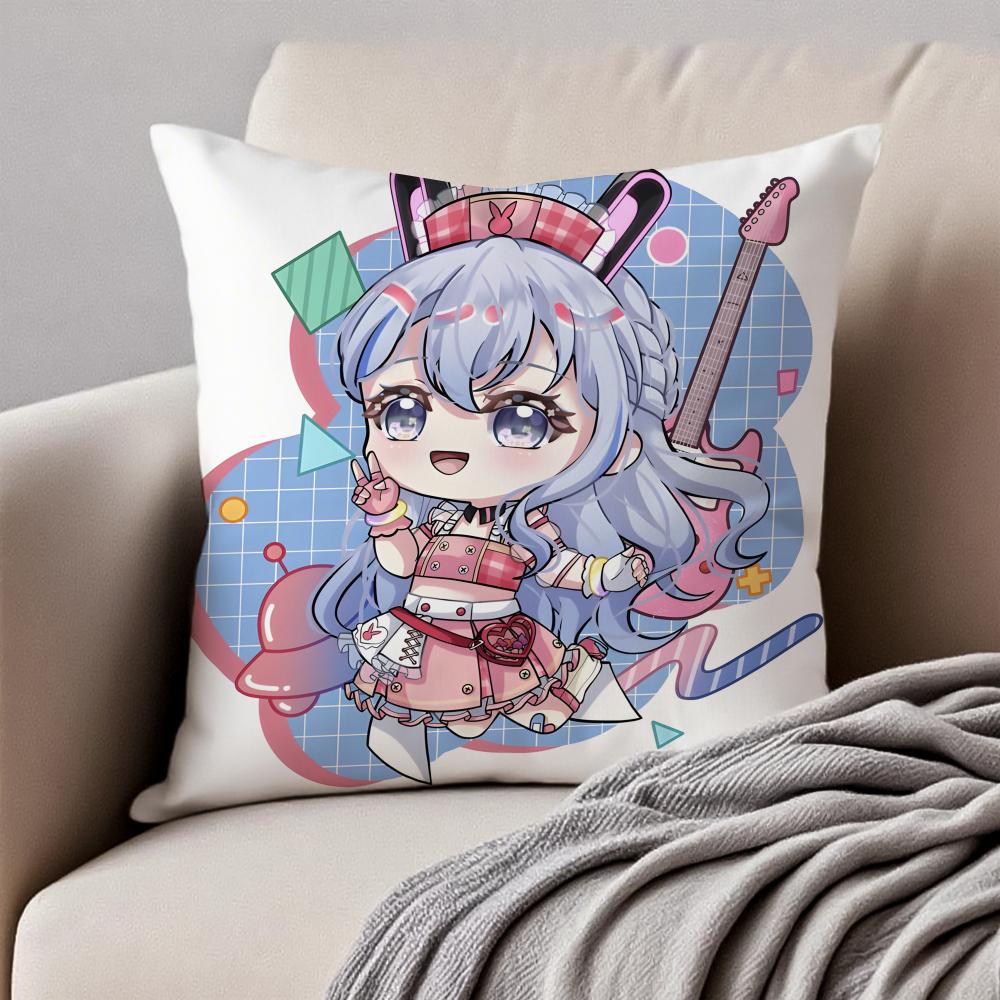 Lovely Anime BBanG Dream Its MyGO Cushion Cover Pillowcase Antidustmite Invisible Zipper Short Plush Sofa Cushion