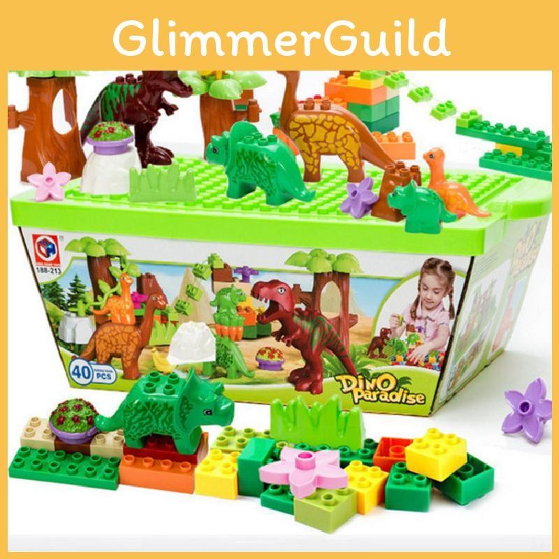 Assembling Dinosaur 40pcs Building Blocks Set Children Festivals Toys Gifts