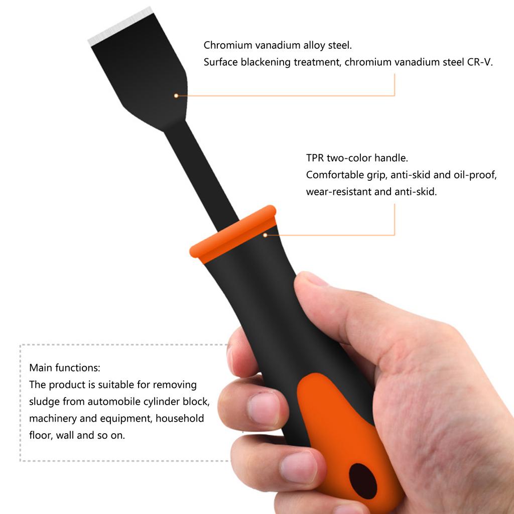 Heavy Duty Gasket Scraper for Cleaning and Scraping Long Handle, Large Head for Fast and Effective Cleaning of Machinery