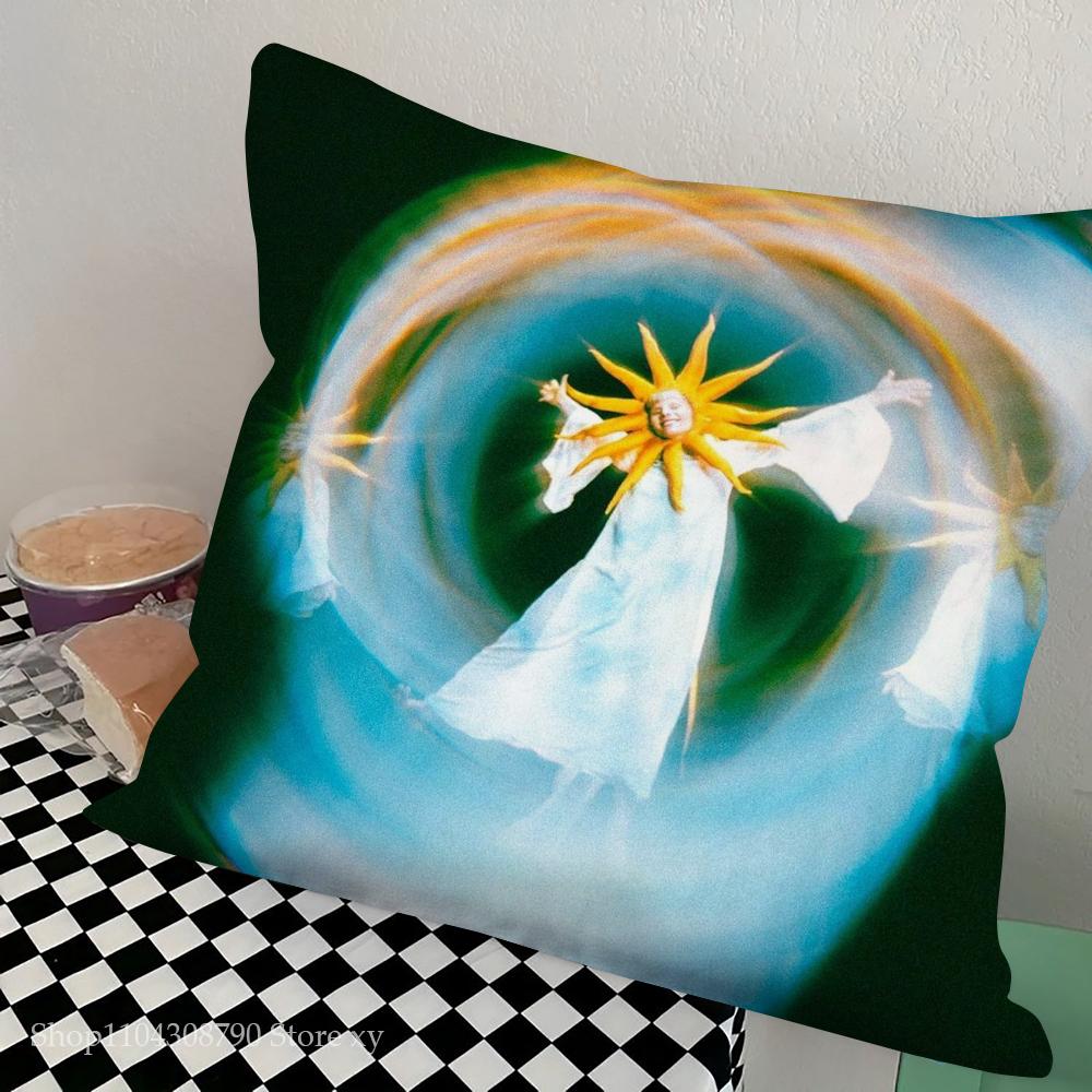 Aurora Aksnes Singer Pillow Case Square Pillow Bedroom Sofa Leisure Comfort Cushion Car Living Room Home Decoration