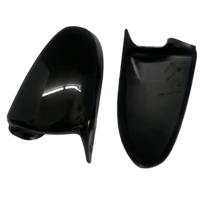 Pour Mercedes Benz Smart Fortwo W451 2008-2014 Cache de rétroviseur latéral arrière de voiture Noir Brillant / Aspect Fibre de Carbone Garniture de Boîtier de Rétroviseur