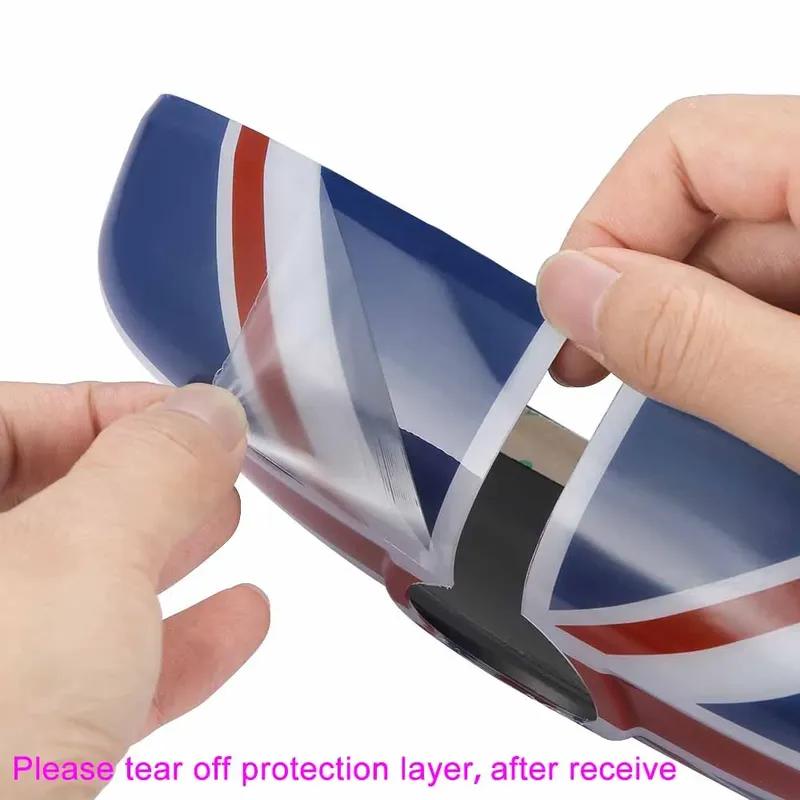 For MINI Cooper JCW S One+ R55 R56 R57 R59 R60 R61 Countryman Car Rear View Mirror Case Cover Sticker Decor Auto Accessories