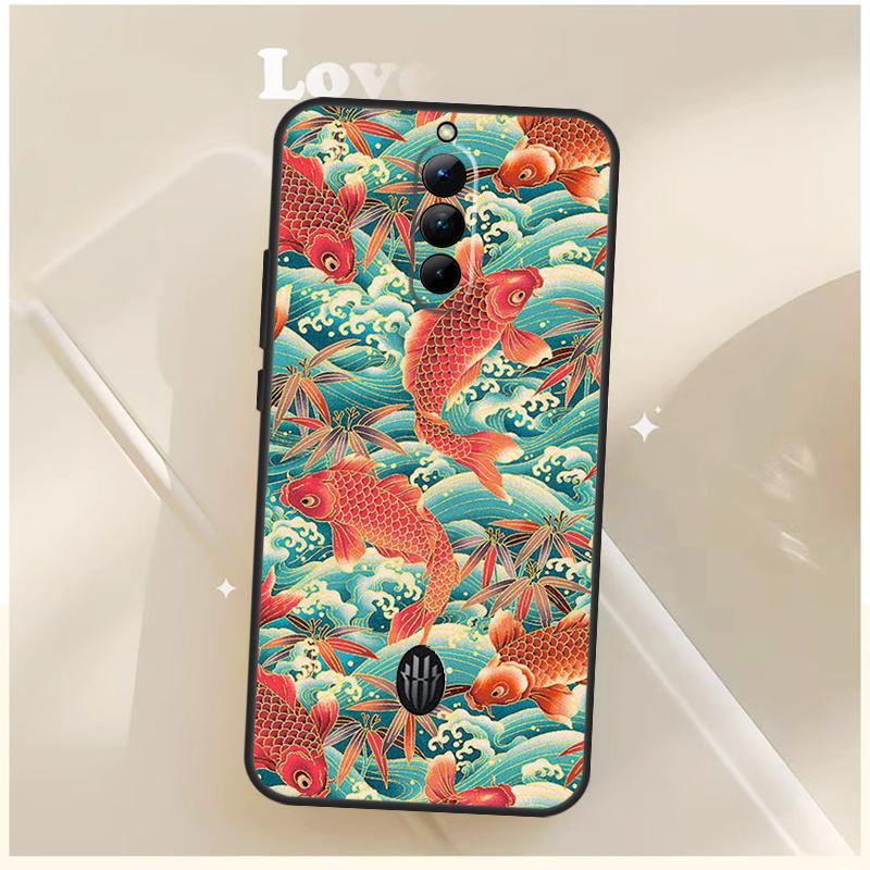 Japanese Pub Wave Anime Art Case For ZTE Nubia Red Magic 10S 9S 8S 8 9 10 11 Pro Plus 6 7 7S 6S For RedMagic 10 Air Cover
