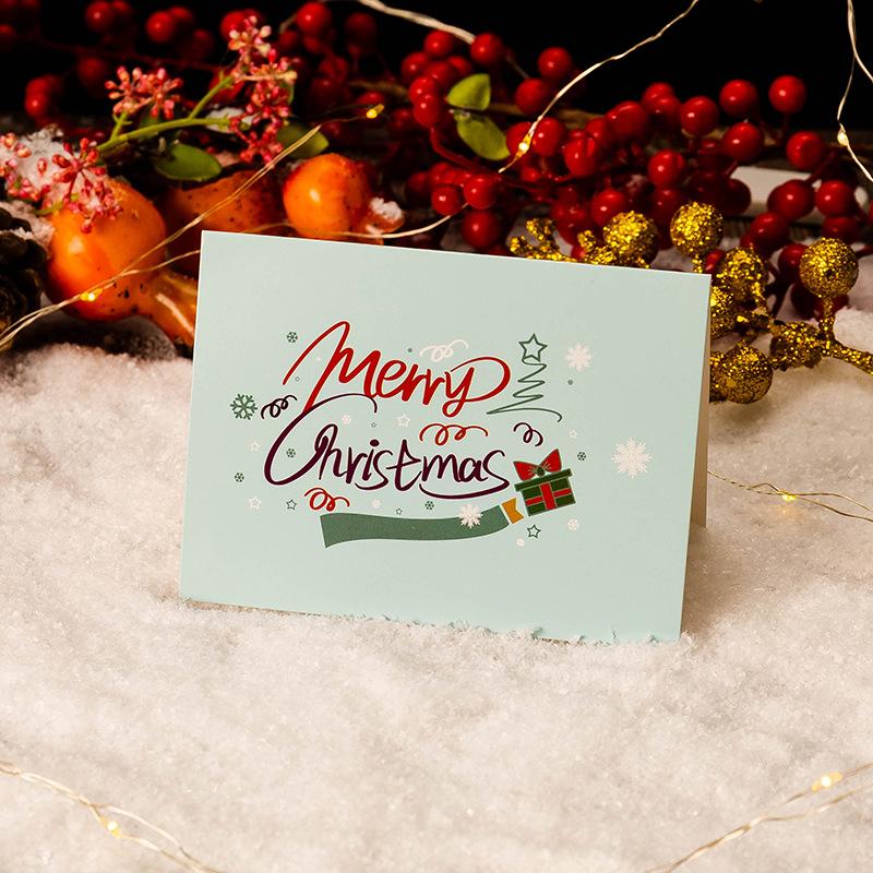 Weihnachtsgrußkarte Umschlag Weihnachtsgeschenkbox Karte Geschäftliche Feiertags-Dankes-Grußpostkarte Ins Wind Dankeskarte