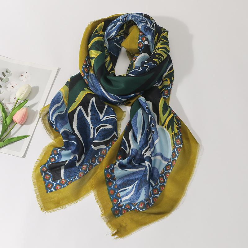 Fashion Oversized Fringe Square Viscose Shawl Scarf Lady High Quality Wrap Pashmina Sjaal Bufandas Muslim Hijab 135*135Cm