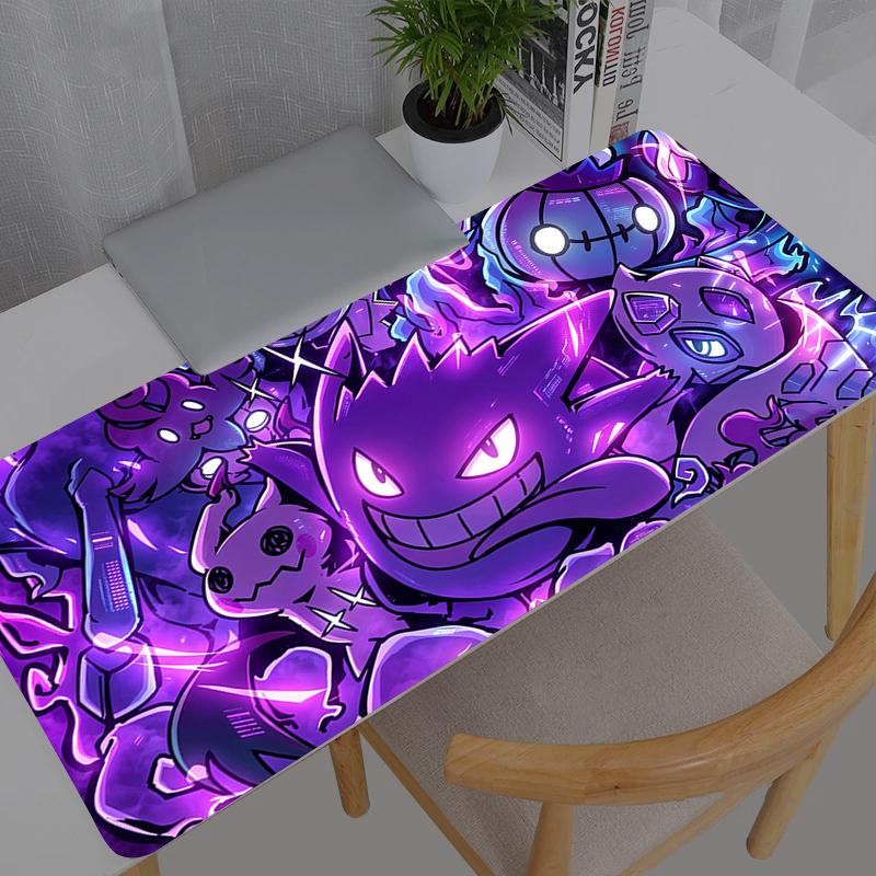 Large Mouse Pad Gamer Keyboard Pokemon Pikachu Gengar Mousepad Pc Computer Desk Mat Gaming Pad Mouse Mats For CSGO LOL X