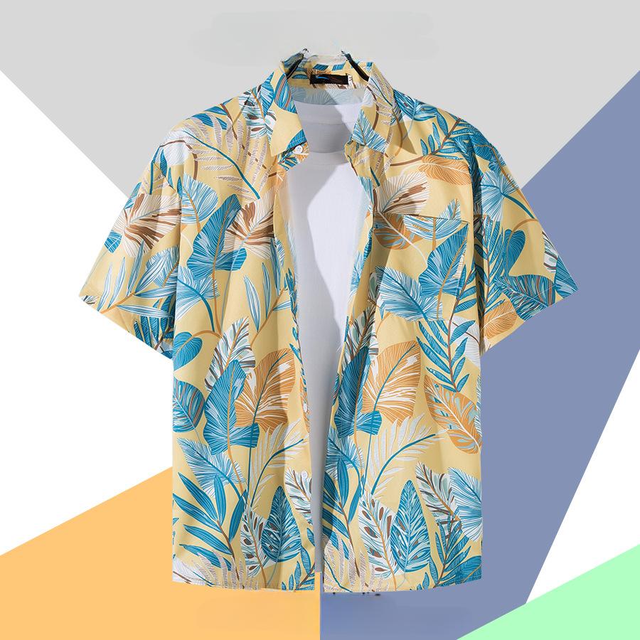 Flower Shirt Men's Short-sleeved Summer Loose Casual Shirt