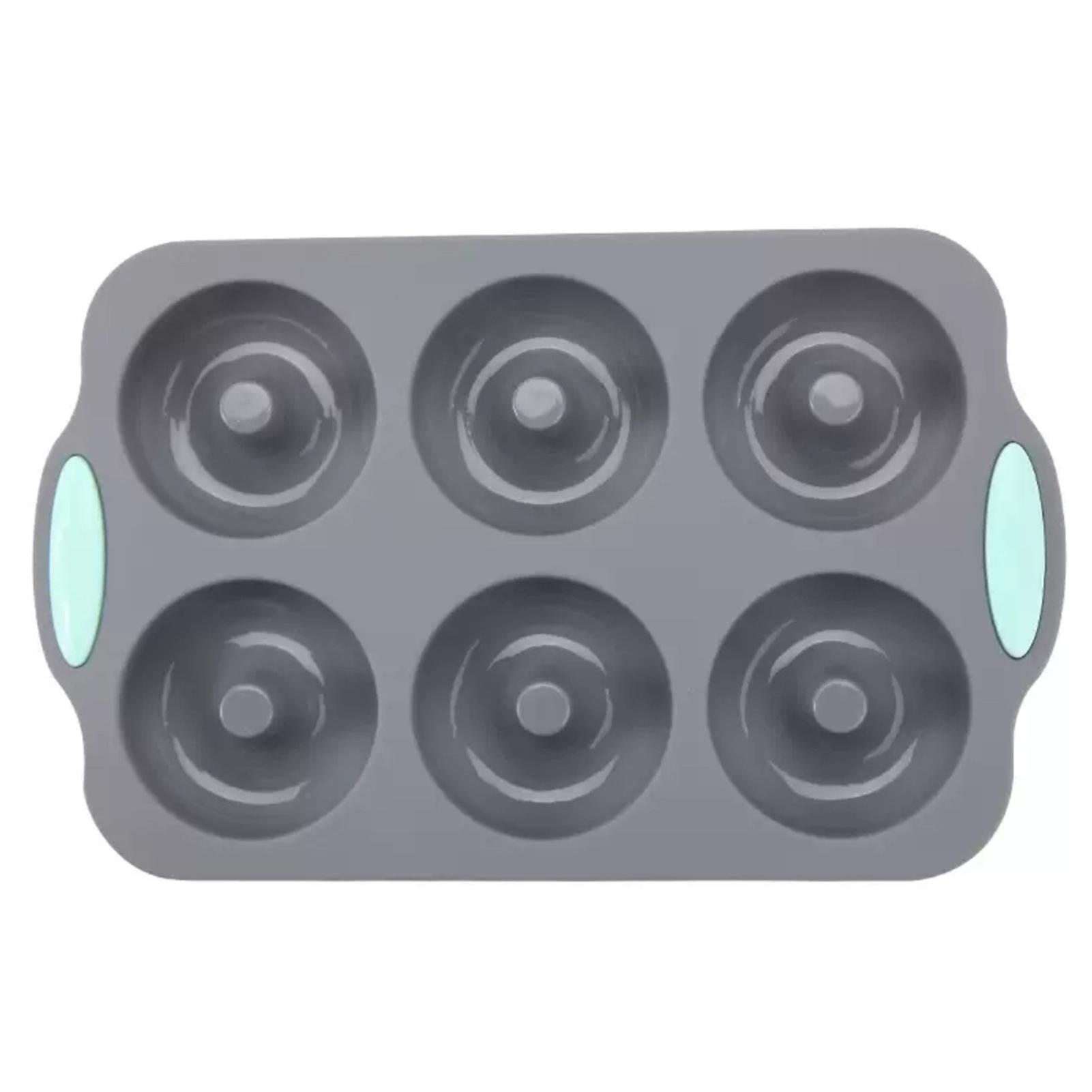 6 Cavity Silicone Cake Mold,Chocolate-Cookie Donut Dessert Mold,Food Grade Muffin Pan,Perfect For DIY Cakes,Soaps,Baking Tools