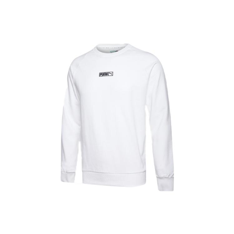 PUMA Sports Round Neck Pullover Couple Style White Men s 597358-02 XL