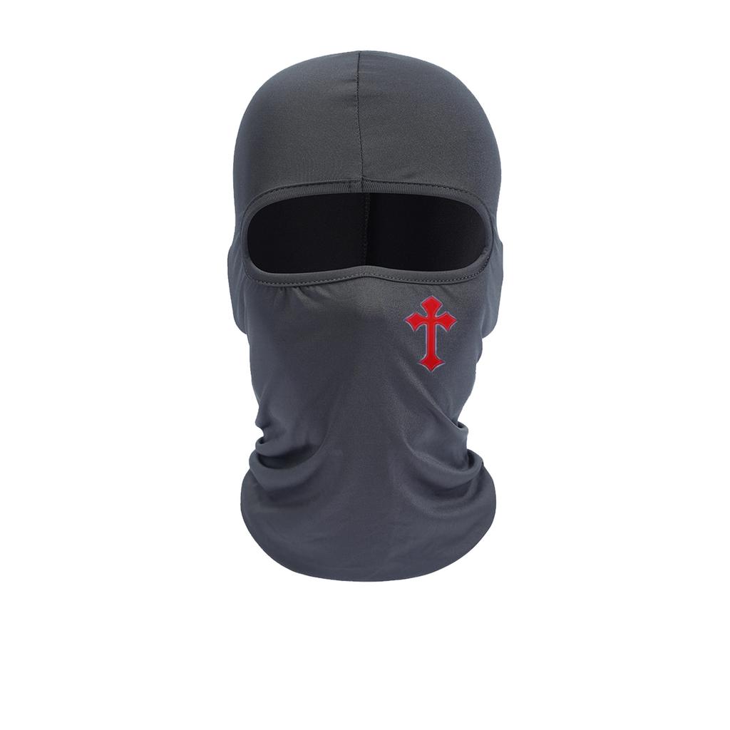 Cycling Face Mask, Cross Print, Men's and Women's Outdoor Equipment, Sun Protection, Breathable Balaclava Hat