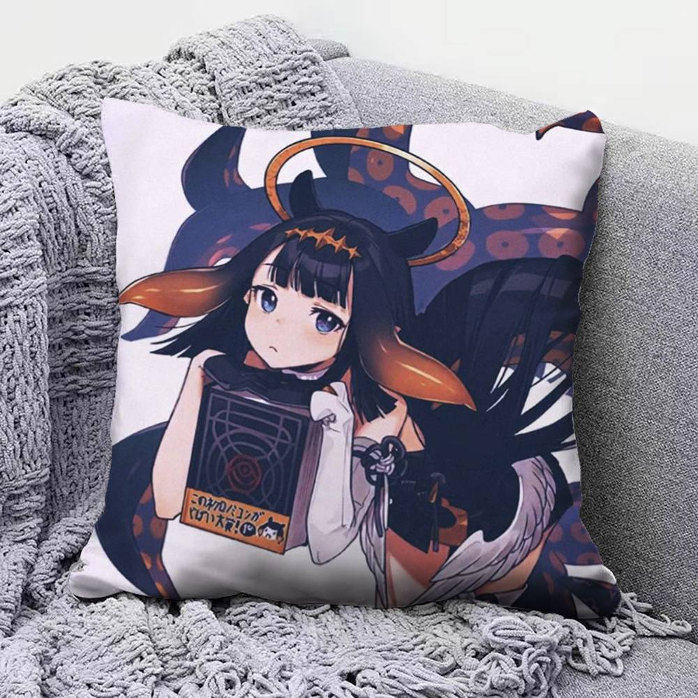 Ninomae Ina Hololive VTuber  Pillow Covers Home Sofa Cushion Covers and Aecorative Custom