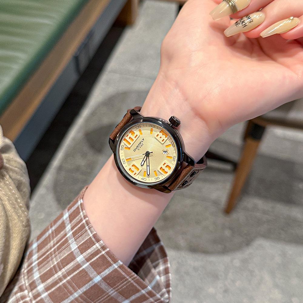 Stylish and Neutral Quartz Watch, Cool Couple Belt Watch