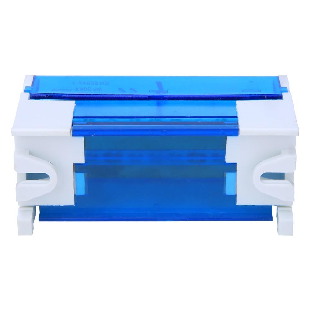 211 Terminal Distribution Box Single Phase 2-Level Design Din Rail Terminal Block Distribution Box 125A with Dust Cover