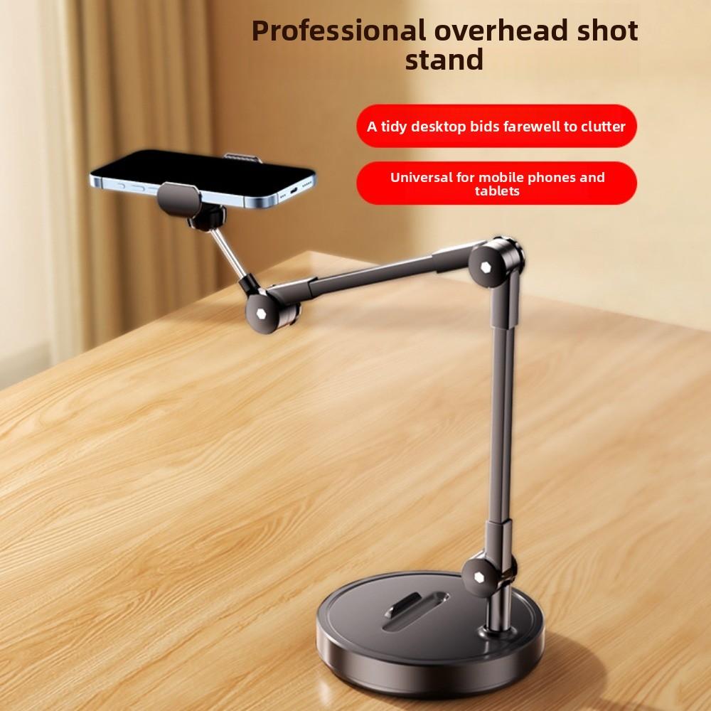 Stable Base Telescopic Phone Stand 360° Rotate Desktop Phone Holder Tablet Stand Live Learning
