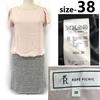 Rope Picnic Tweed Dress Women's 38 Pink Check Knee length(USED)