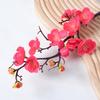 Artificial Plum Blossom Flowers Faux Cherry Blossom Branches Fake Long Stems Flower for Vase Floral Arrangement Home Wedding Table Decor