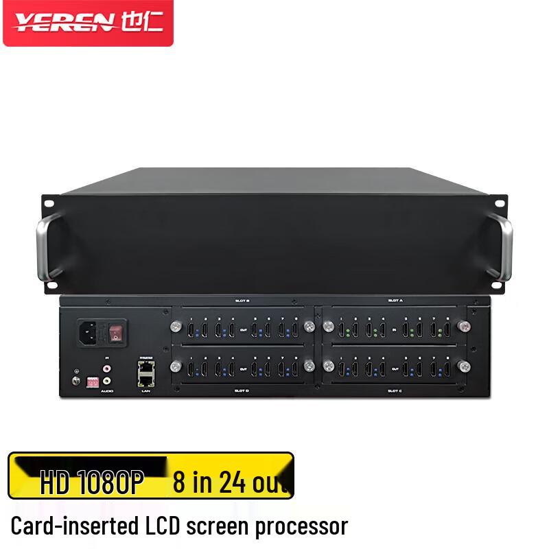 Seamless 8x24 Video Wall Splicing Processor