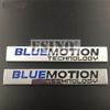 AABIP1 Car Styling 3D Metal Chrome Zinc Alloy Emblem Blue Motion Technology Car Body Badge Emblem For Golf Passat Tiguan
